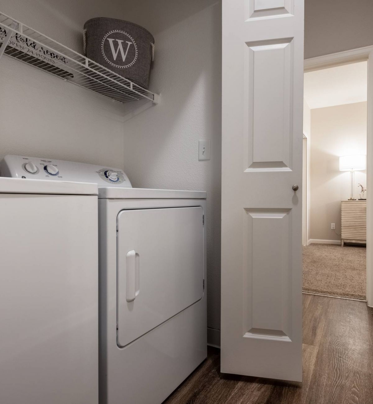 Brixton at Bear Creek laundry room with washer and dryer